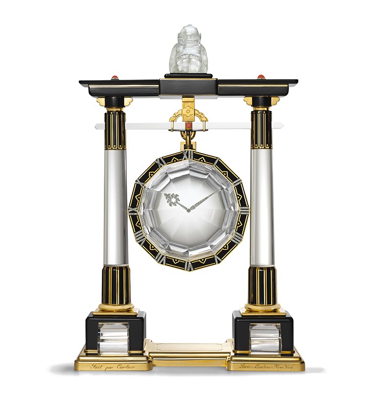 Large portique mystery clock